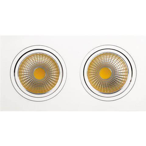 Изображение Встраиваемый светодиодный светильник Horoz 2X10W 2700К белый 016-022-0020 HRZ00000258