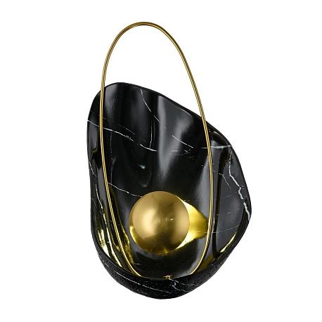 Изображение Настенный светодиодный светильник Gerhort G61355/1wBK+GD