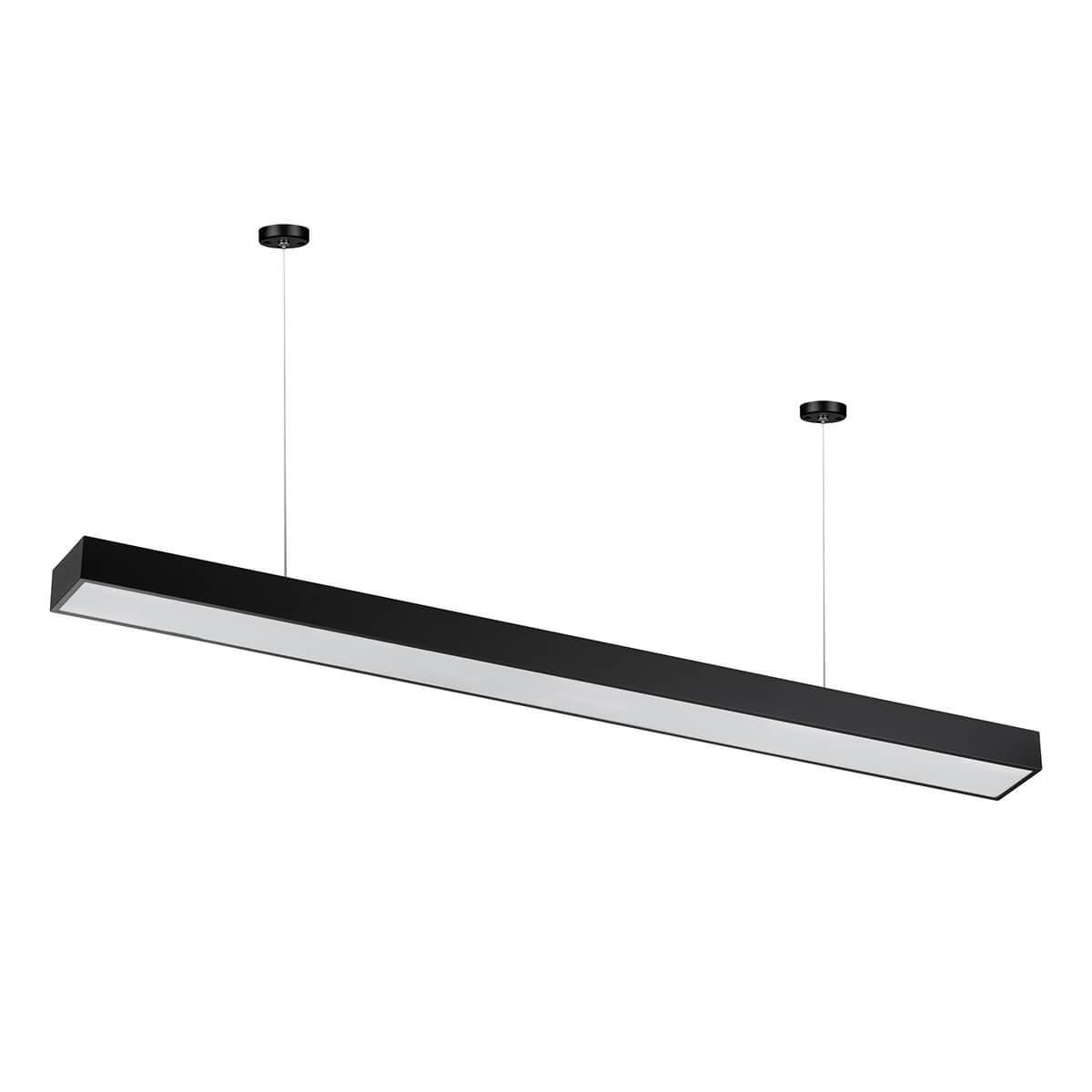 Изображение Подвесной светодиодный cветильник Geometria ЭРА Block SPO-115-B-40K-036 36Вт 4000К черный Б0050547