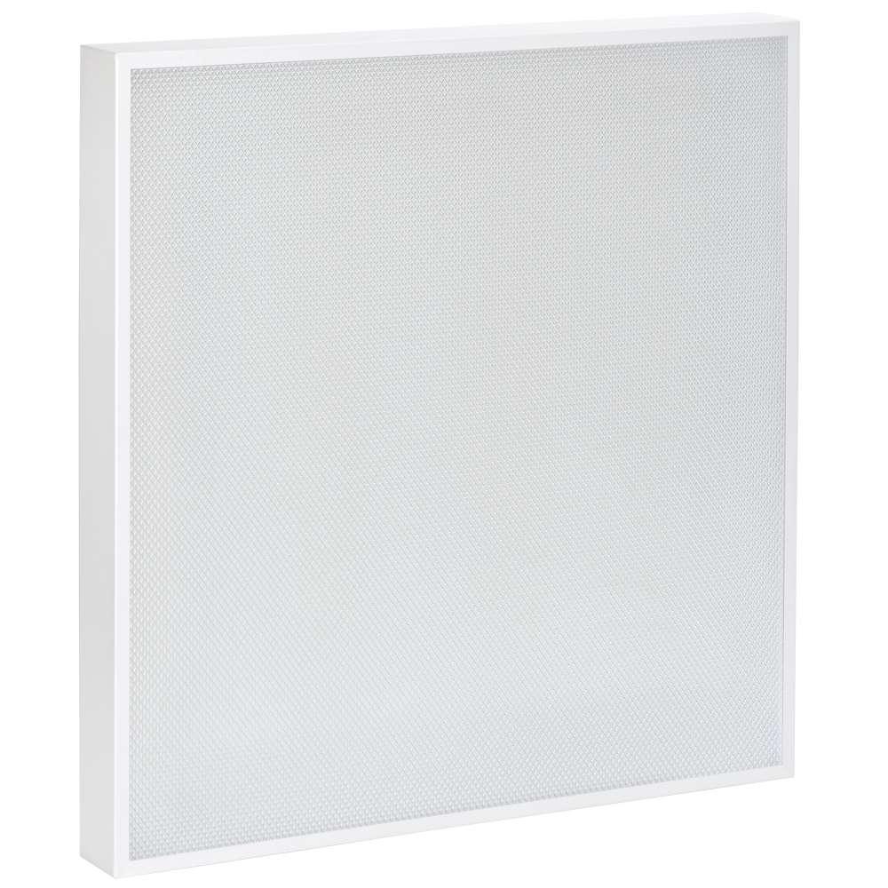 Изображение LIGHTING PRO Светильник светодиодный ДВО 2001 40Вт 6500К IP40 588х588мм Грильято призма IEK LTP-DVO0-2001-40-65-K01