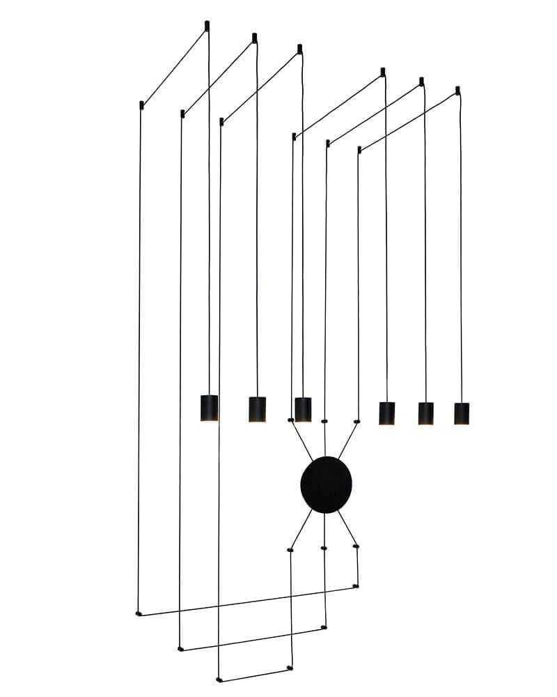 Изображение Подвесной светодиодный светильник Lumien Hall Керро 8003/6P-BK