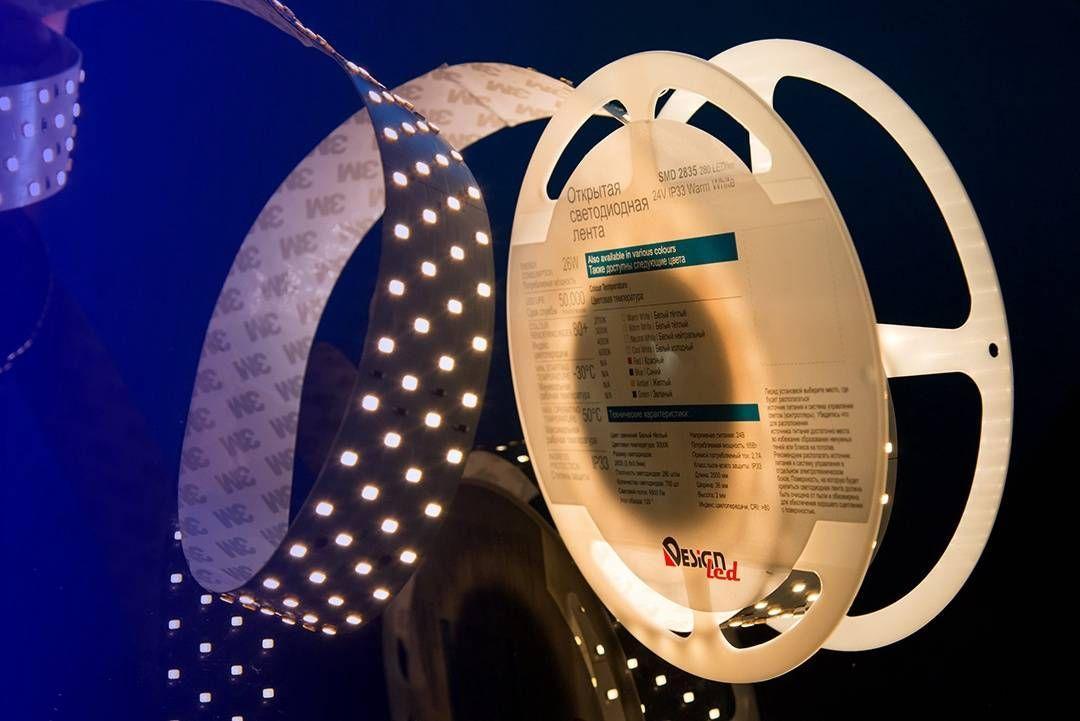 Изображение Светодиодная влагозащищенная лента DesignLed 26W/m 280LED/m 2835SMD теплый белый 2,5M 000533