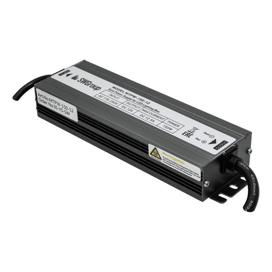 Изображение Блок питания SWG 12V 150W IP67 12,5A MTPW-150-12 001275