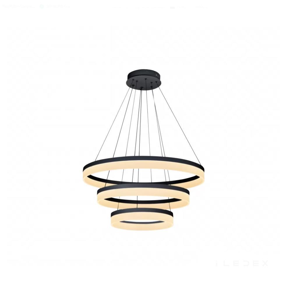 Изображение Подвесной светодиодный светильник iLedex Around D0301-3 (200x400x600) BK