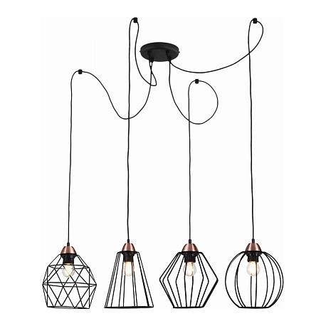 Изображение Подвесная люстра Illumico IL2001-4PC-05 BK Rose GD
