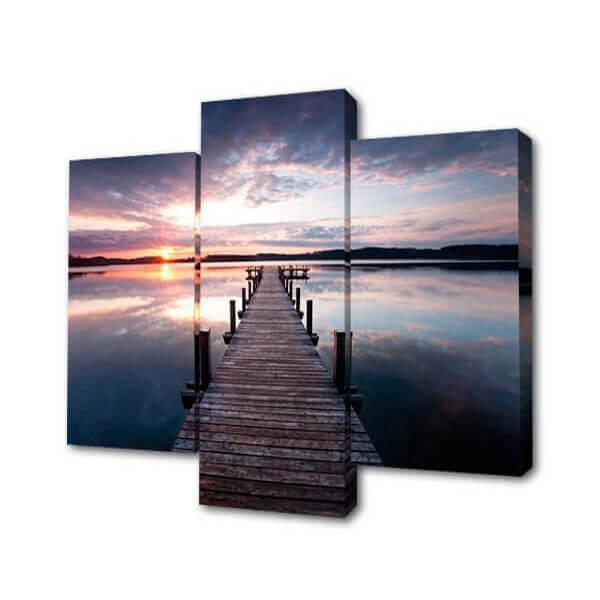 Изображение Модульная картина Мост к закату Toplight 150х100см TL-M2055