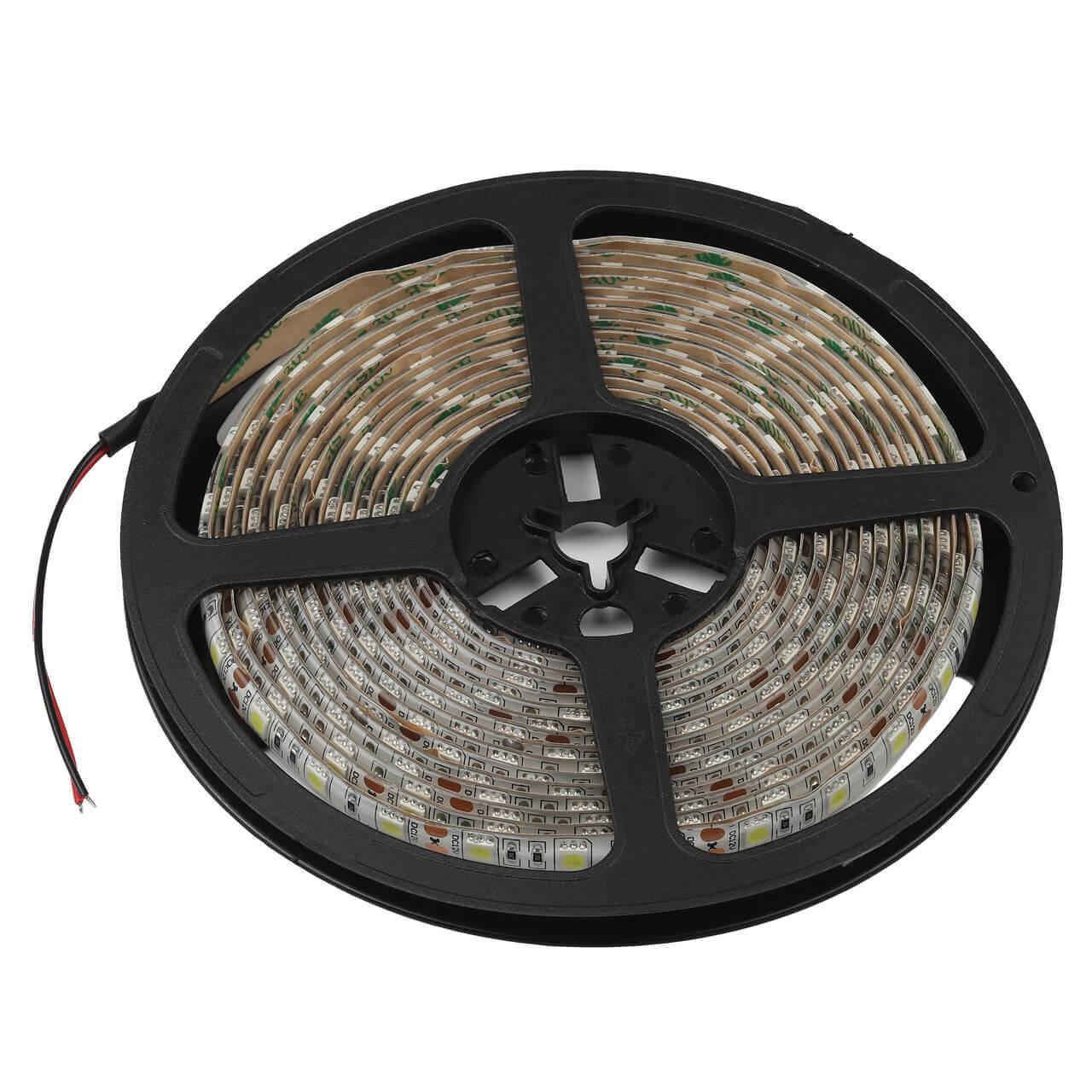 Изображение Светодиодная влагозащищенная лента ЭРА 14,4W/m 60LED/m 5050SMD теплый белый 5M KU-5050AD-60D-WW Б0044117