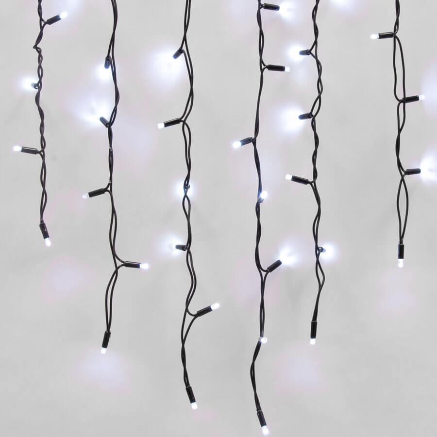 Изображение Уличная светодиодная гирлянда Uniel бахрома 220V белый ULD-B3010-200/TBK White IP67 UL-00003935