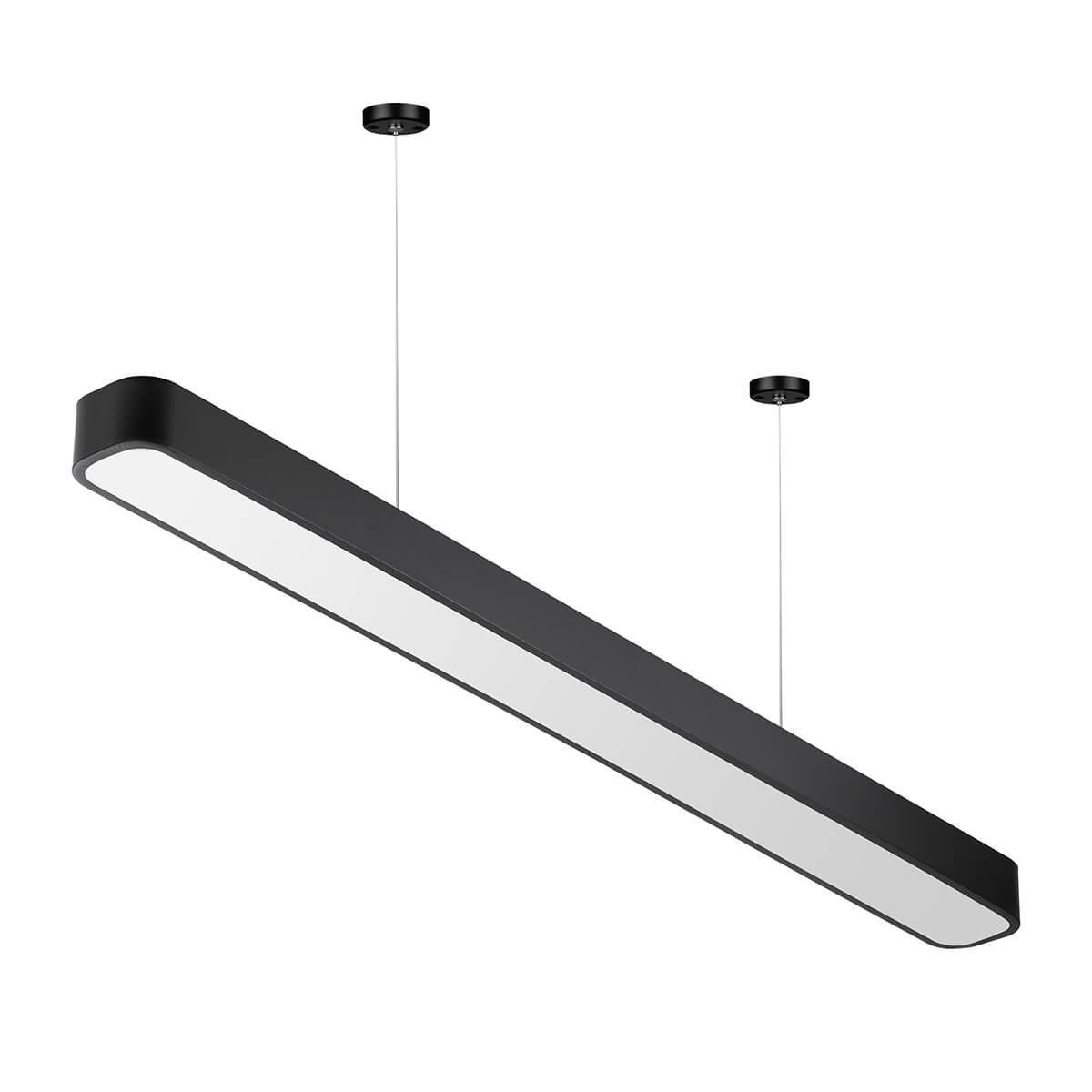 Изображение Подвесной светодиодный cветильник Geometria ЭРА Block SPO-113-B-40K-036 36Вт 4000К черный Б0050543