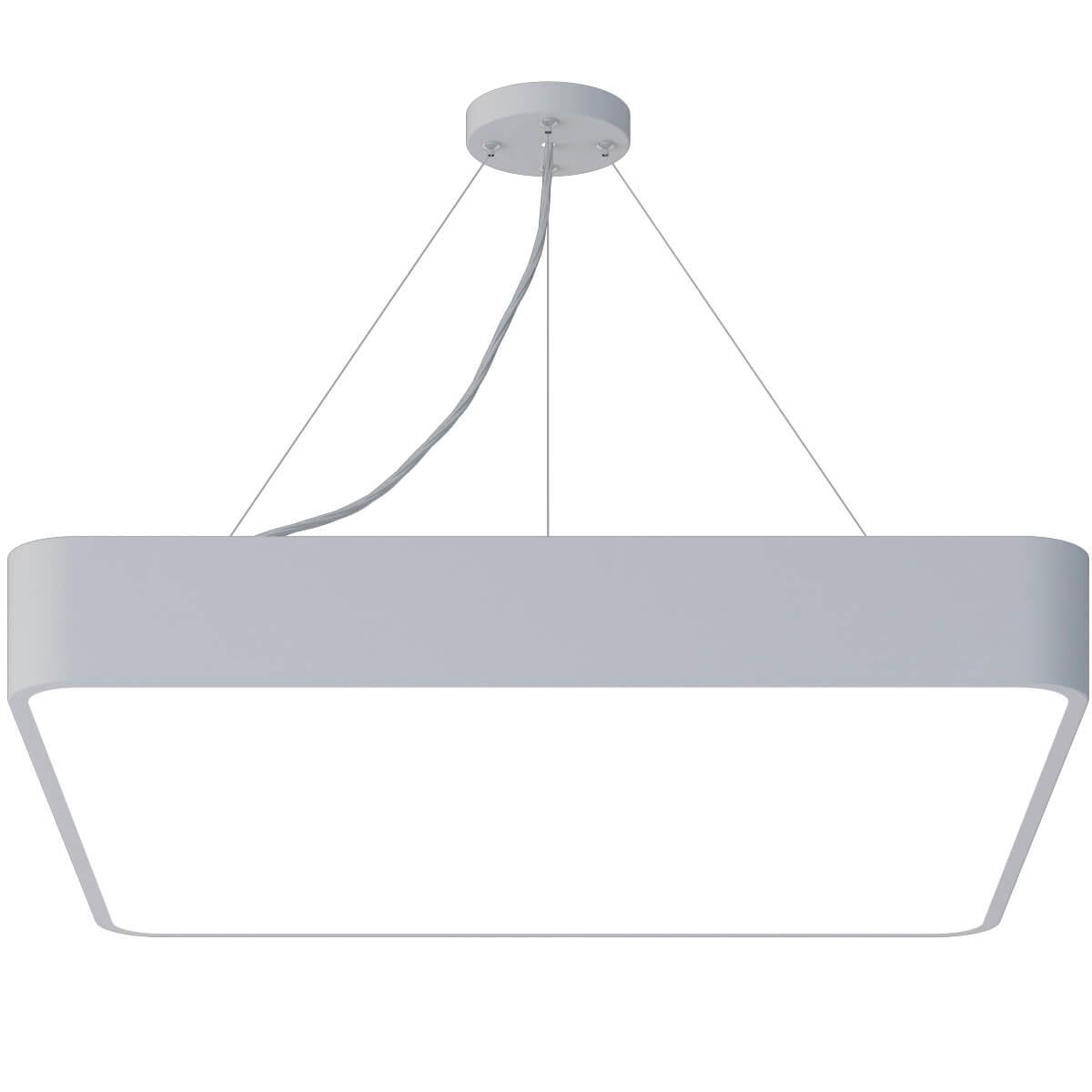 Изображение Подвесной светодиодный cветильник Geometria ЭРА Quadro SPO-163-W-40K-050 50Вт 4000К белый Б0050586
