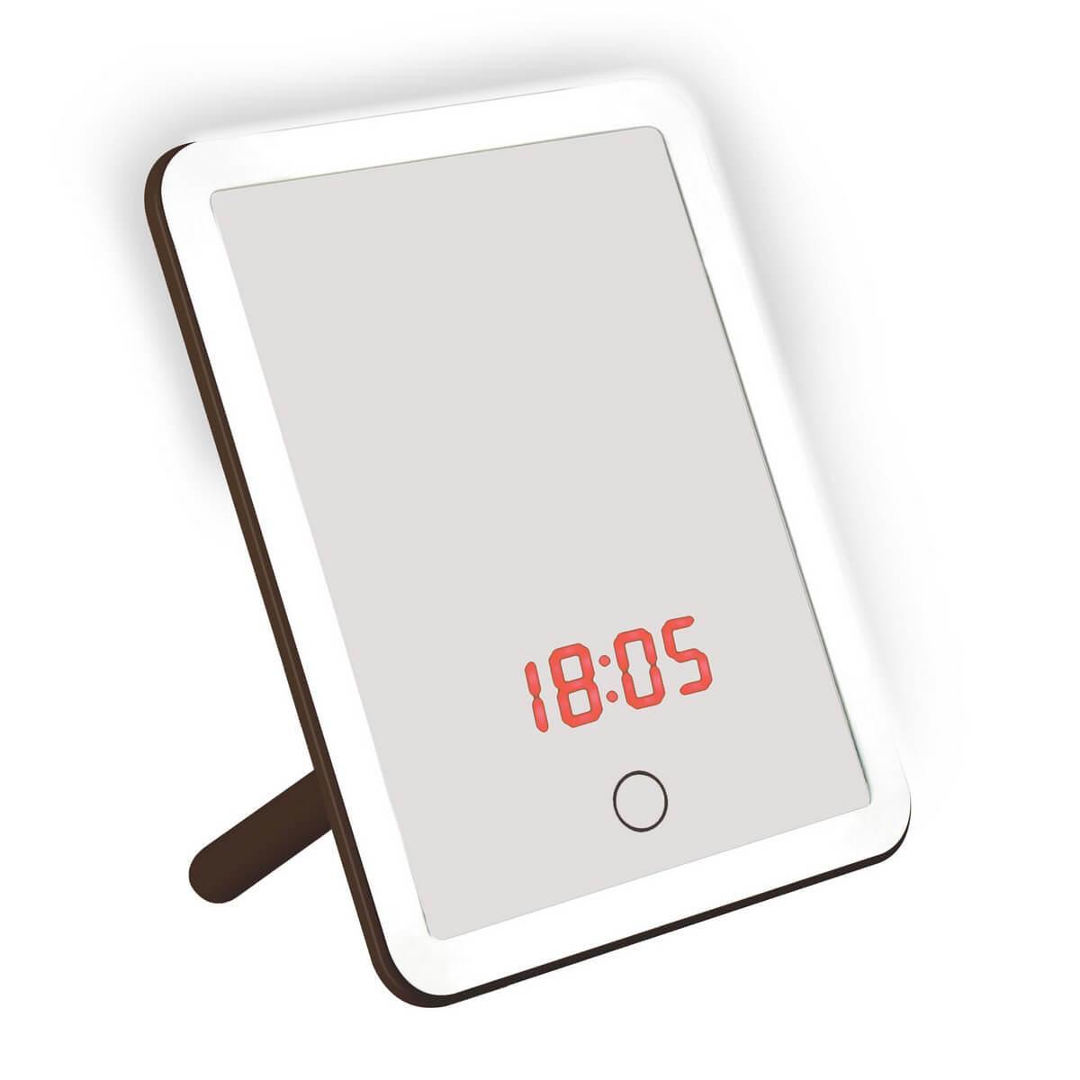 Изображение Зеркало с подсветкой Uniel TLD-591 Brown/LED/80Lm/6000K/Dimmer/T+M UL-00004160