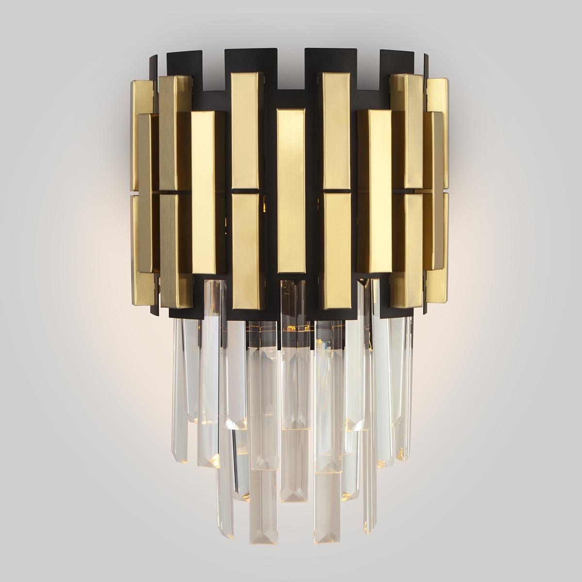Изображение Настенный светильник Bogates Deseo 337/2 золото / черный