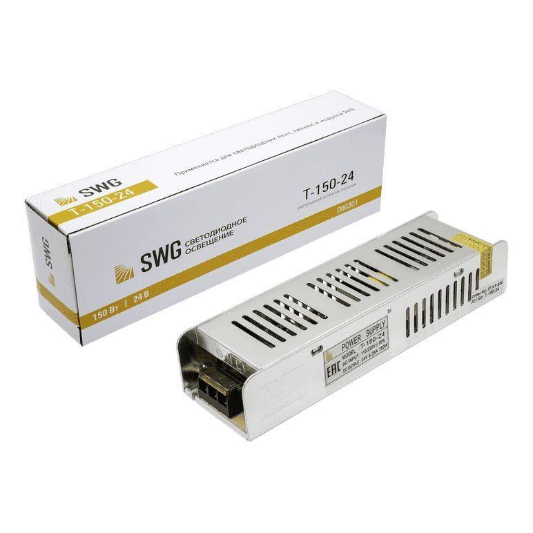 Изображение Блок питания SWG 24V 150W IP20 6,3A T-150-24 000301