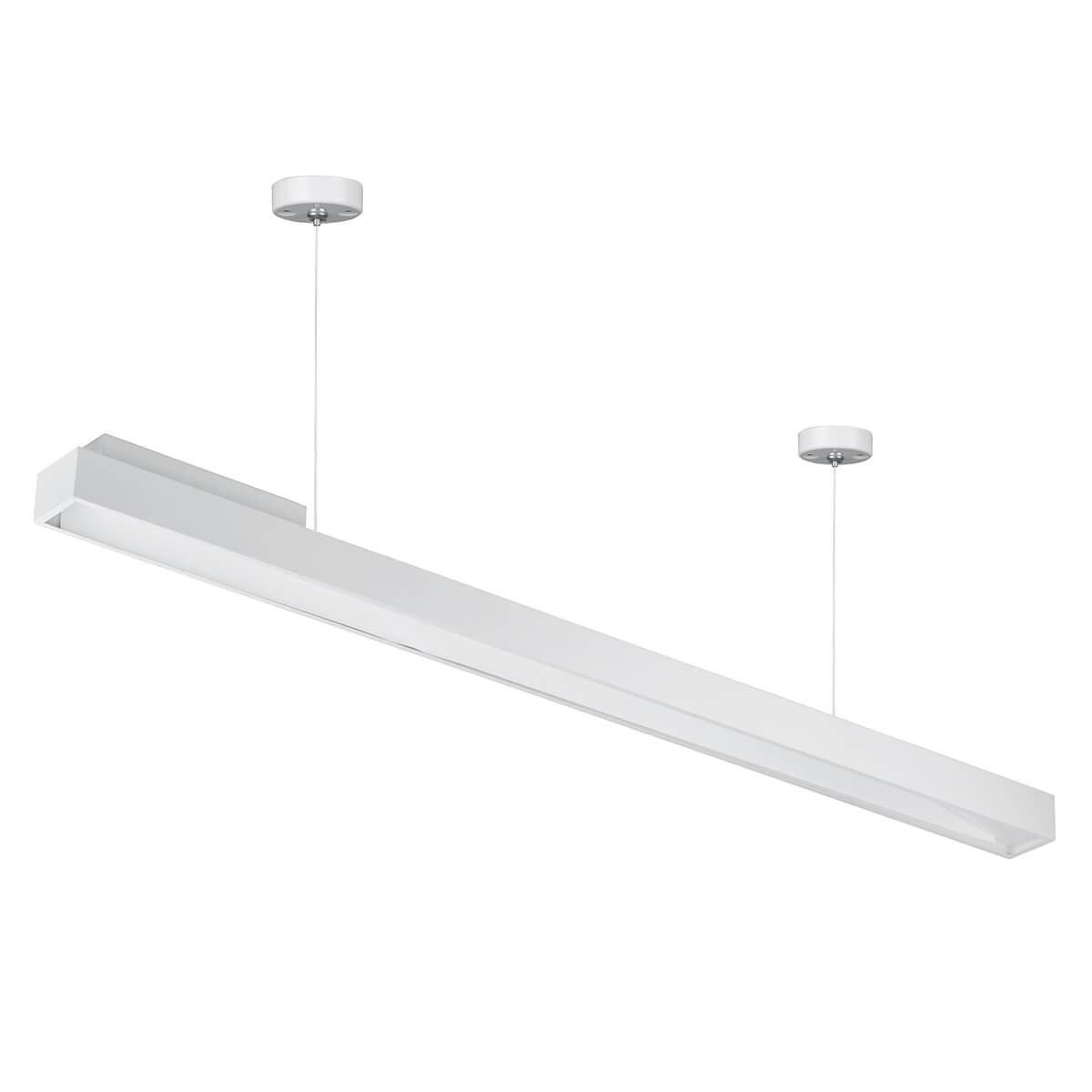 Изображение Подвесной светодиодный cветильник Geometria ЭРА Block SPO-116-W-40K-024 24Вт 4000К белый Б0050548