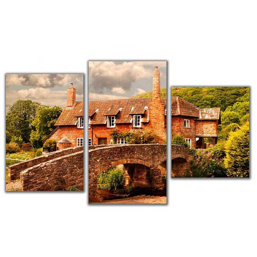 Изображение Мини модульная картина Каменный мост Toplight 55х94см TL-MM1031