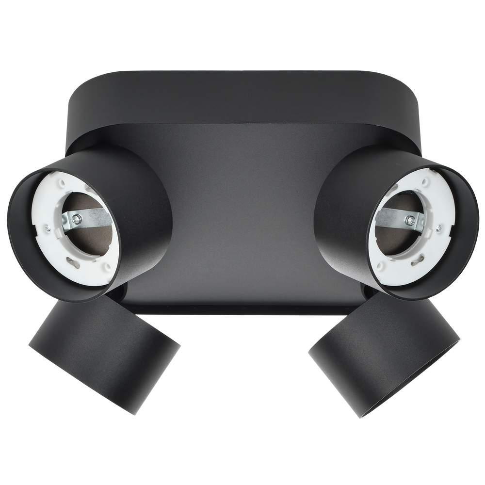 Изображение LIGHTING Светильник 4044 накладной потолочный под лампу 4хGX53 черный IEK LT-UPB0-4044-GX53-1-K02