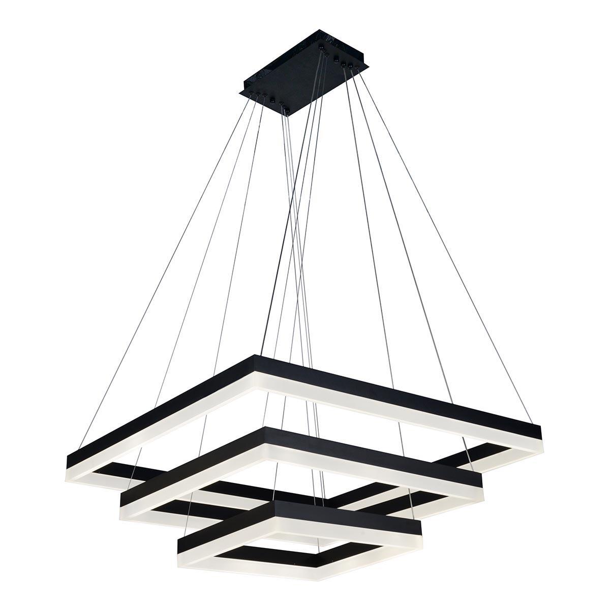 Изображение Подвесной светодиодный светильник iLedex Twins D0319-3 (400X600X800) BK