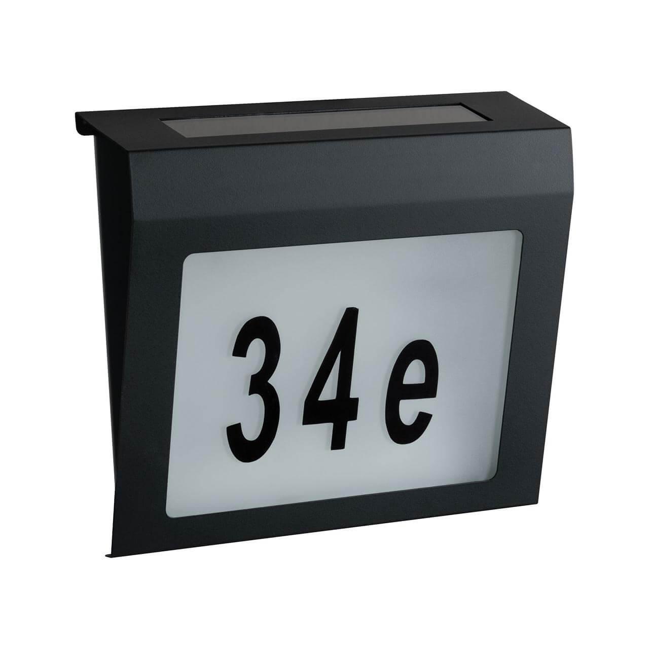 Изображение Светильник на солнечных батареях Paulmann Outd Solar Hausnr-Leuchte 94236