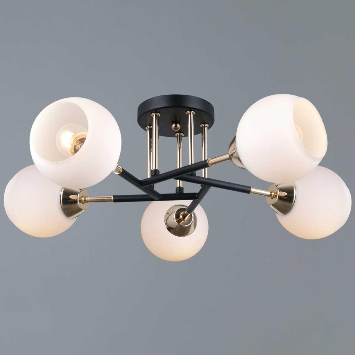 Изображение Потолочный светильник ILLUMICO IL0689-5CSQ-24 BK FGD LIBRA