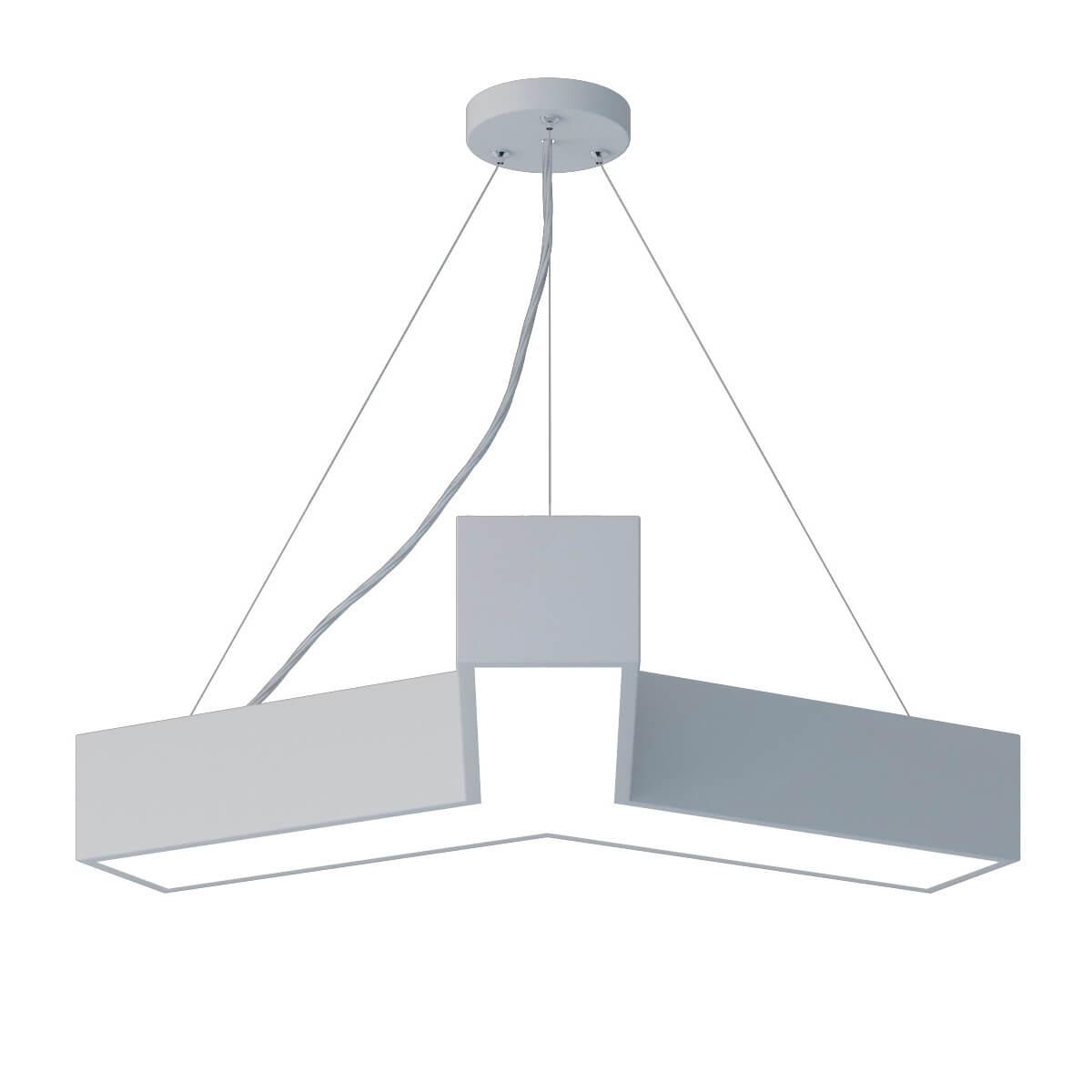 Изображение Подвесной светодиодный cветильник Geometria ЭРА Igrek SPO-141-W-40K-028 28Вт 4000К белый Б0050566