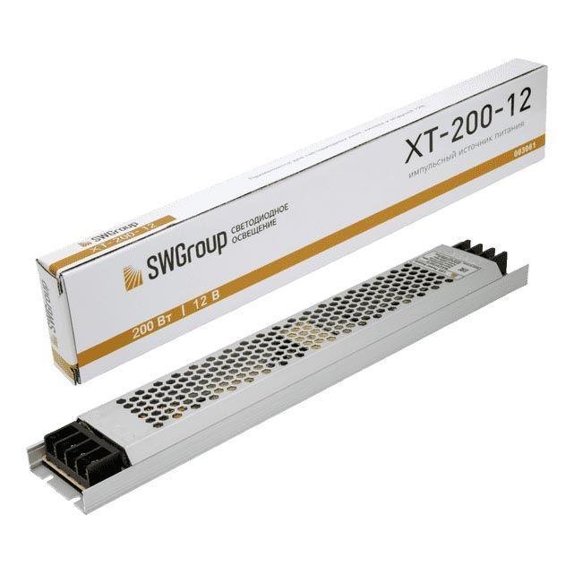 Изображение Блок питания SWG 12V 200W IP20 16,6A XT-200-12 003061