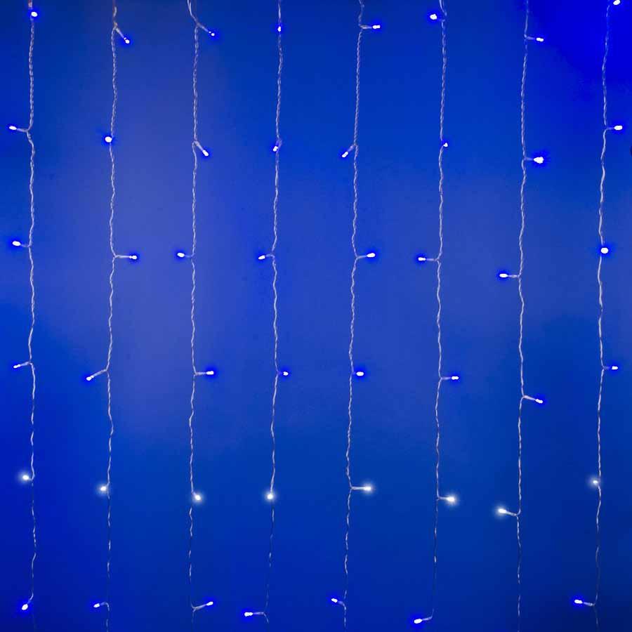 Изображение Уличная светодиодная гирлянда Uniel занавес 220V синий/белый ULD-C3020-240/TTK Blue-White IP44 UL-00007214
