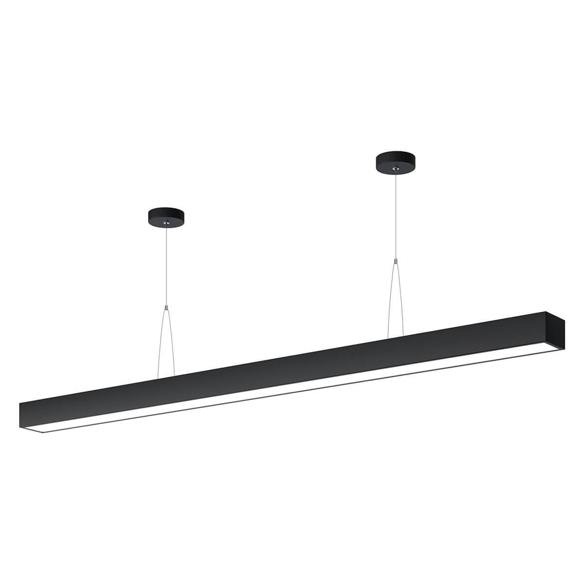 Изображение Подвесной светодиодный cветильник Geometria ЭРА Block SPO-116-B-40K-024 24Вт 4000К черный Б0050549