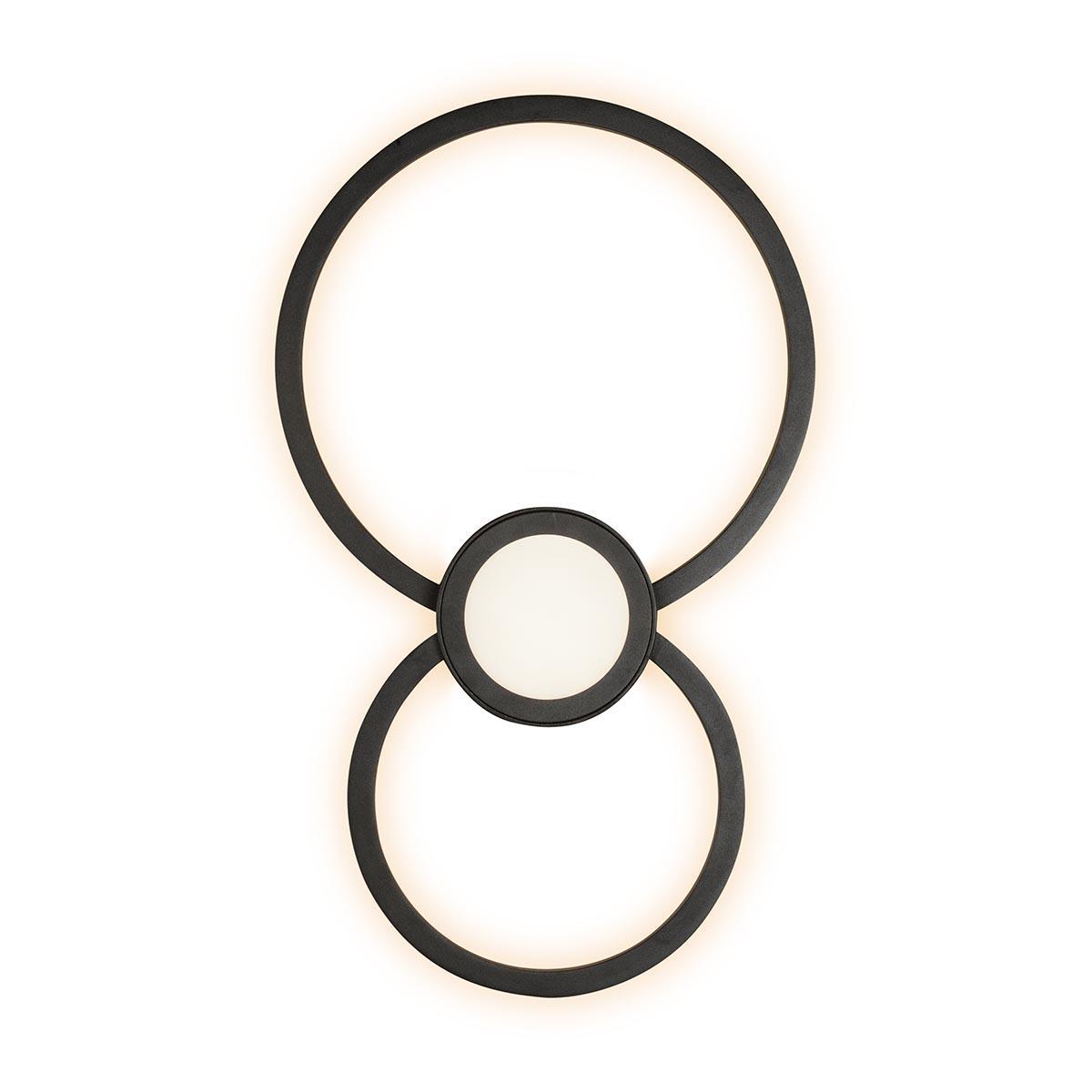 Изображение Настенно-потолочный светодиодный светильник iLedex Galaxy X046124 24W 3000K BK