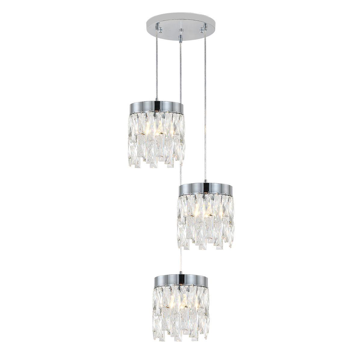 Изображение Подвесная люстра Indigo Anna V12029/3P Chrome V000497