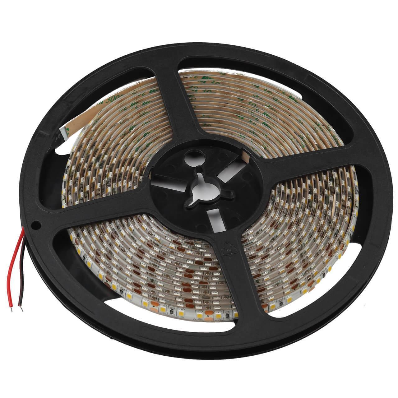 Изображение Светодиодная влагозащищенная лента ЭРА 9,6W/m 120LED/m 2835SMD теплый белый 5M KU-2835AD-120D-WW Б0044113