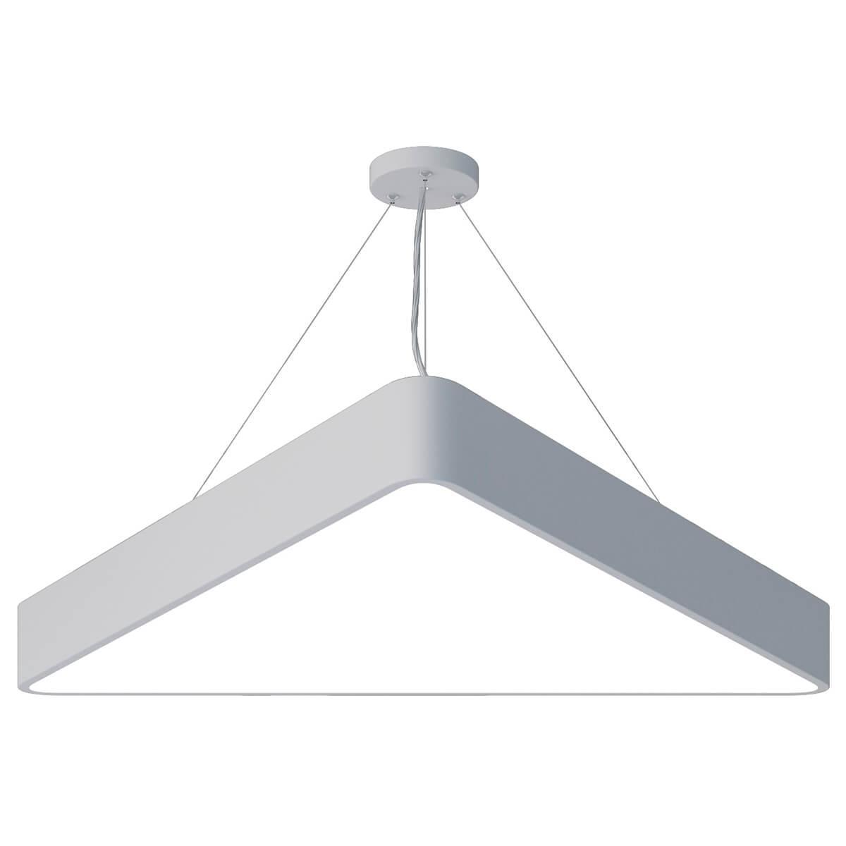 Изображение Подвесной светодиодный cветильник Geometria ЭРА Delta SPO-152-W-40K-048 48Вт 4000К белый Б0050576