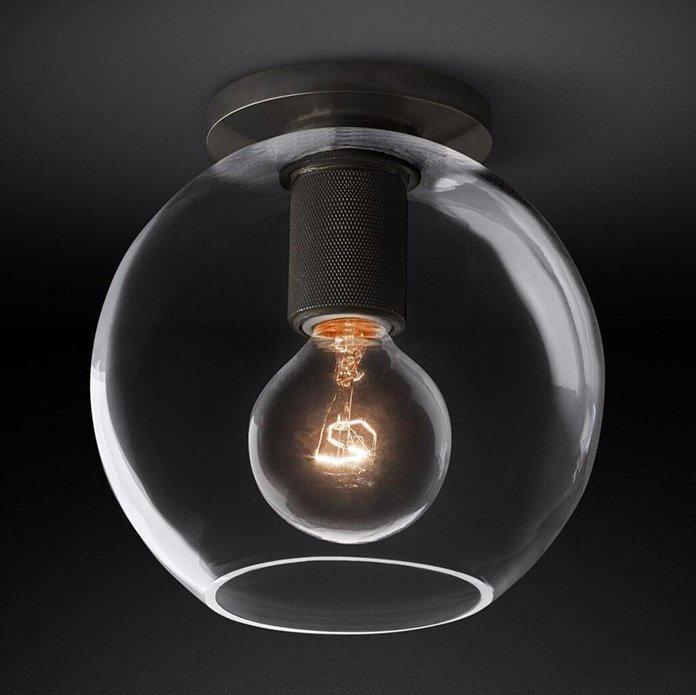 Изображение Потолочный светильник Imperium Loft RH Utilitaire Globe Shade Flushmount 123673-22