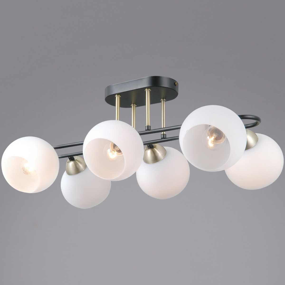 Изображение Потолочный светильник ILLUMICO IL0790-6CSQ-25 BK AB TRENTO