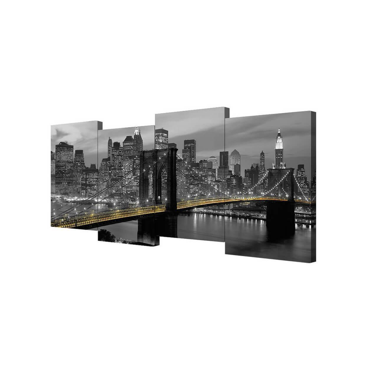 Изображение Модульная картина Золотой мост Toplight 200х75см TL-M2017