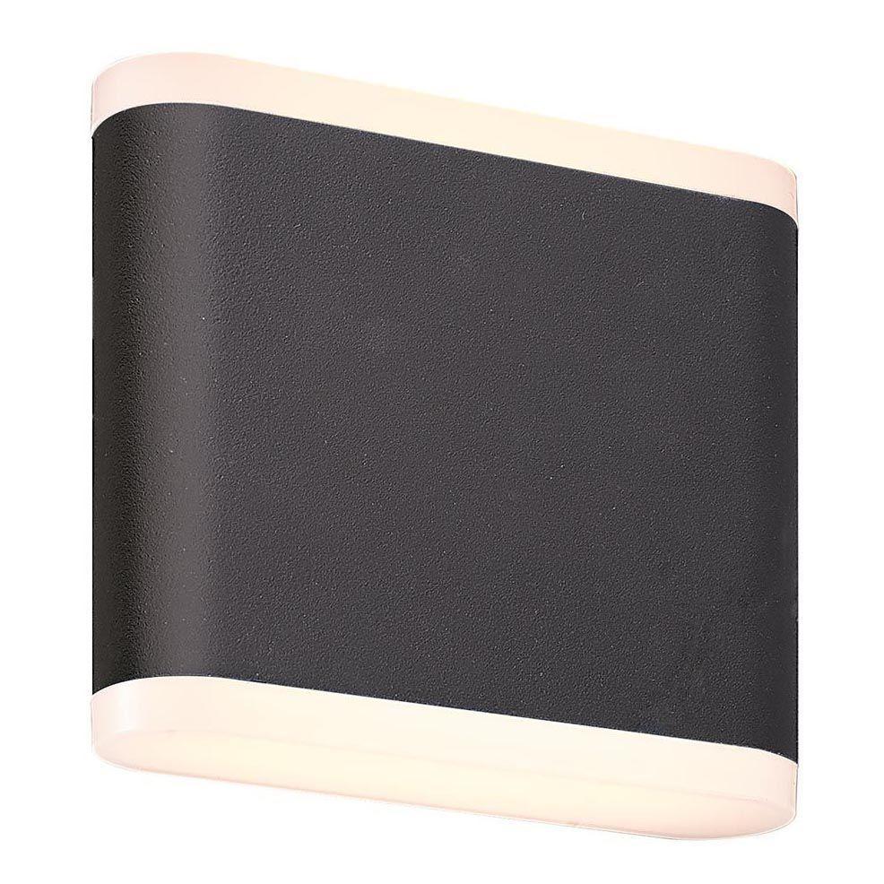 Изображение Уличный настенный светодиодный светильник Elvan GW-6080S-6W-WW-BK