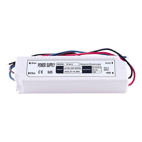 Изображение Блок питания SWG 12V 35W IP67 3A LV-35-12 000099