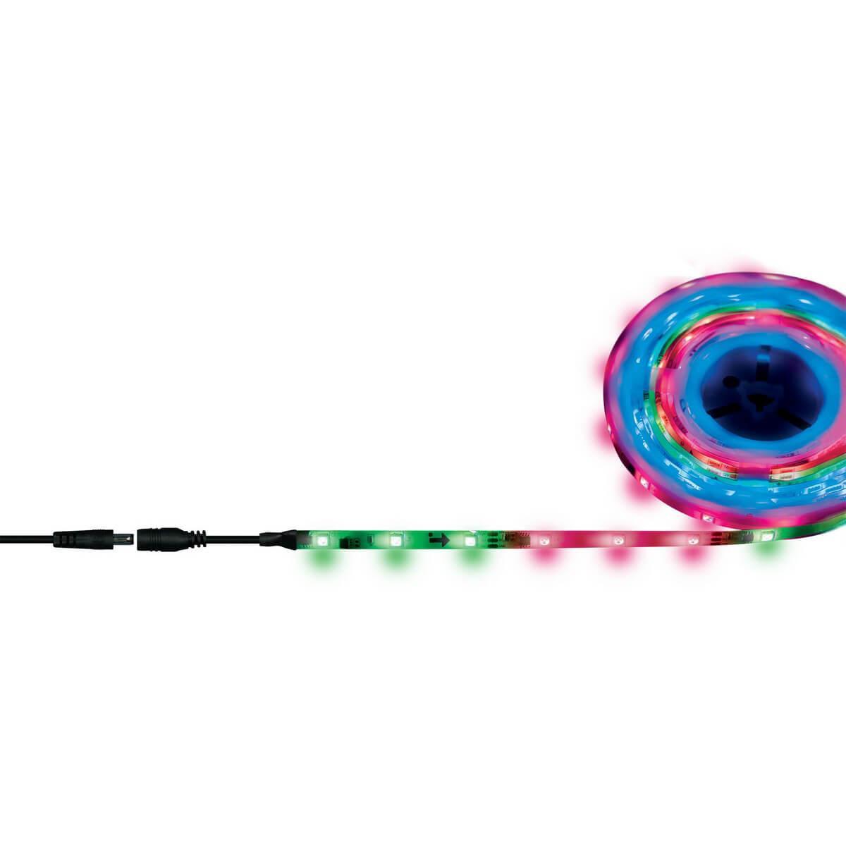 Изображение Светодиодная влагозащищенная лента Uniel 7,2W/m 30LED/m 5050SMD RGB 5M ULS-F20-5050-30LED/m-10mm-IP65-DC12V-7,2W/m-5M-RGB Smart UL-00001860