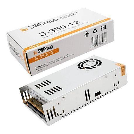 Изображение Блок питания SWG 12V 350W IP20 30A S-350-12 000124