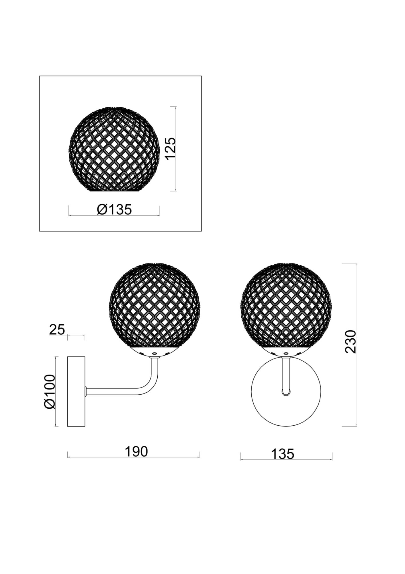 Изображение Настенный светильник (бра) Freya FR8016WL-01BBS