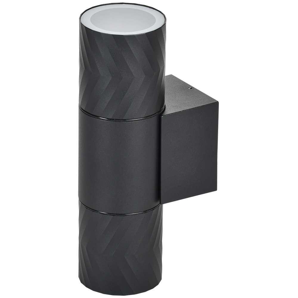 Изображение LIGHTING Светильник уличный 5108 настенный под лампу 2хGU10 IP65 черный IEK LT-UBU0-5108-GU10-2-K02