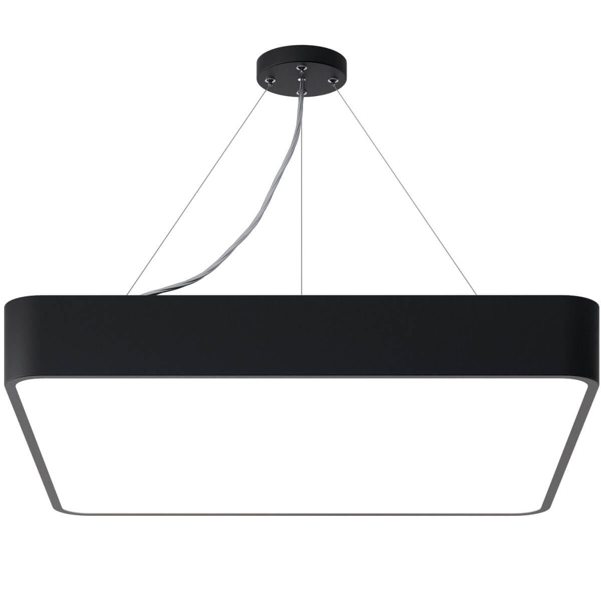 Изображение Подвесной светодиодный cветильник Geometria ЭРА Quadro SPO-163-B-40K-050 50Вт 4000К черный Б0050587