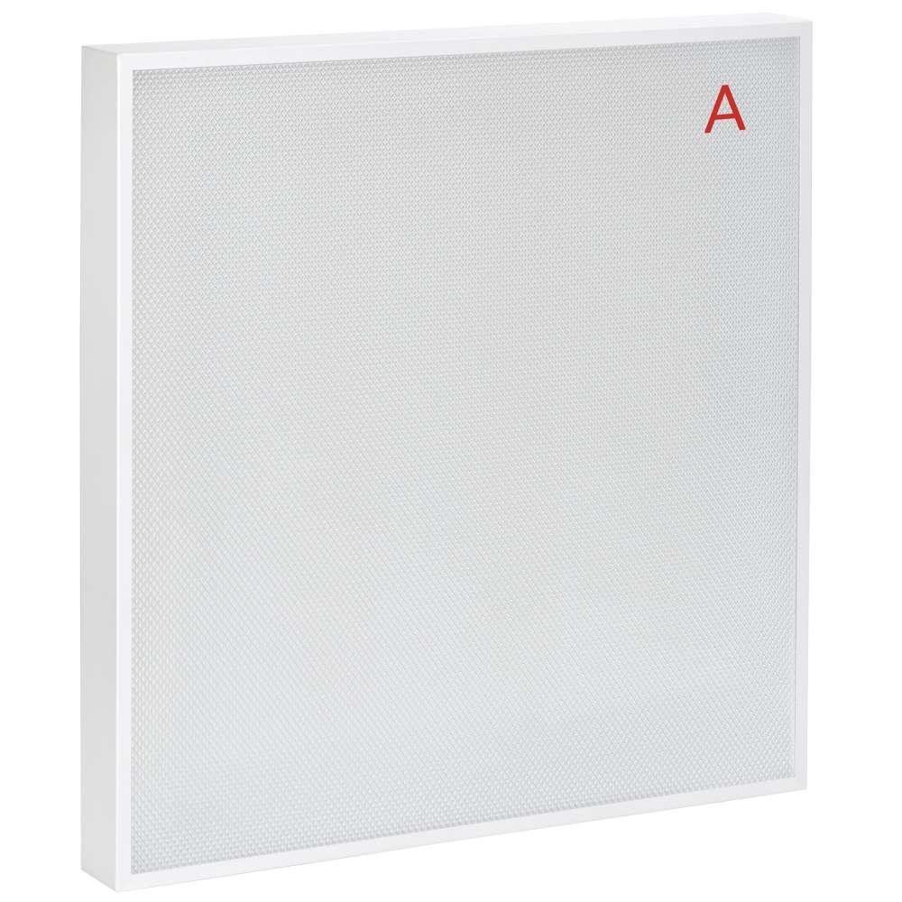 Изображение LIGHTING PRO Светильник светодиодный ДВО 2001A 45Вт 3000К IP40 588х588мм Грильято призма БАП 3ч IEK LTP-DVO0-2001A-45-30-K01