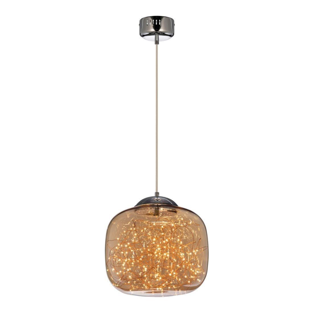 Изображение Подвесной светодиодный светильник Lumina Deco Daisy LDP 6823-300 CHR+AMB