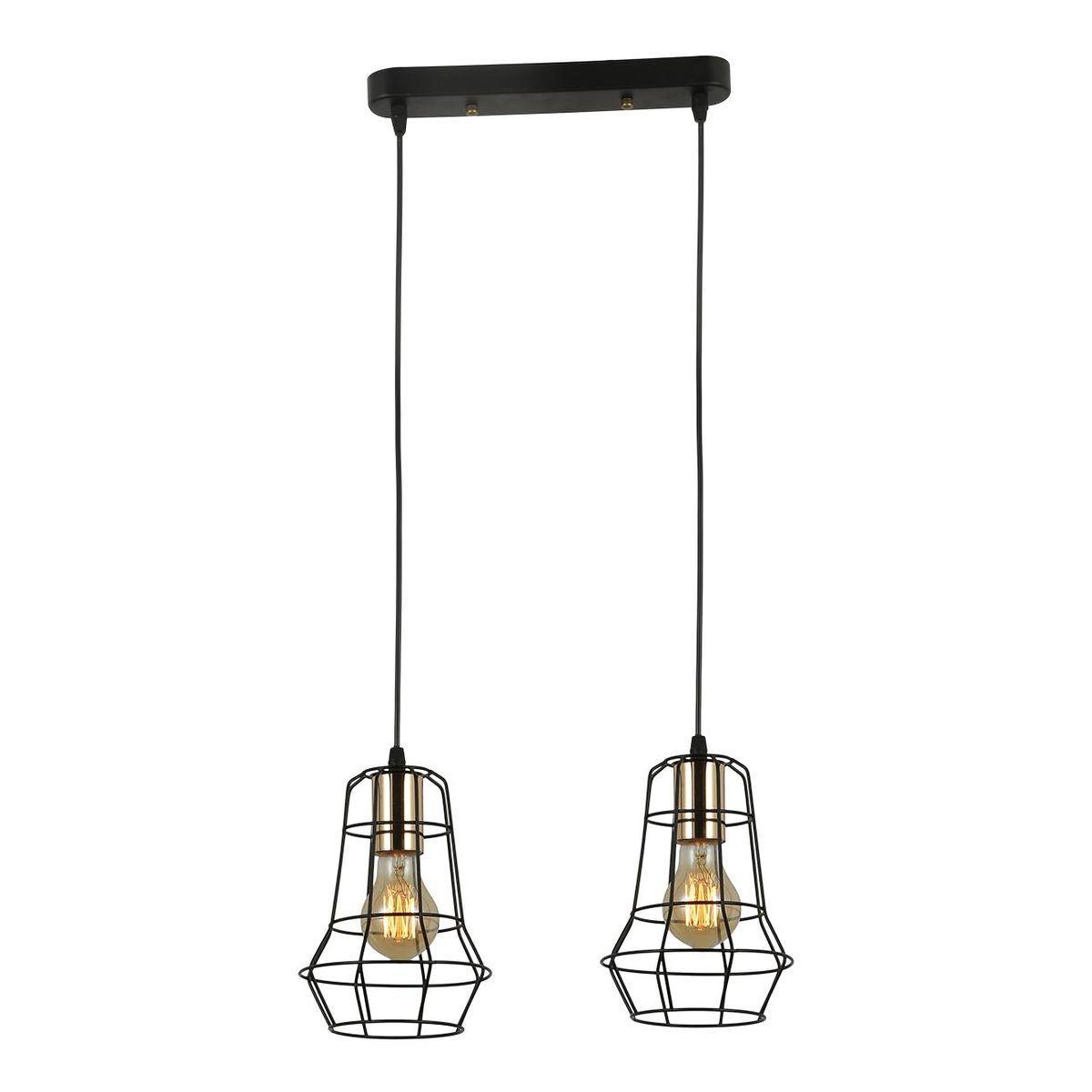 Изображение Подвесной светильник IMEX MD.6133-2-P BK+FGD