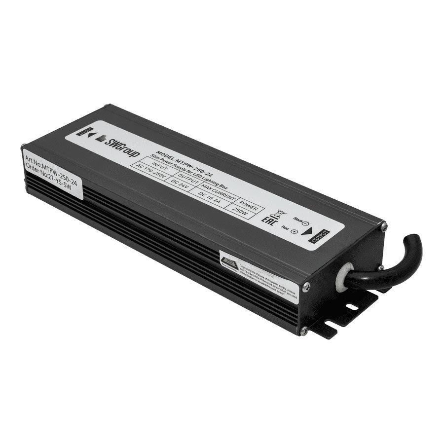 Изображение Блок питания SWG 24V 250W IP67 10,41A MTPW-250-24 001692