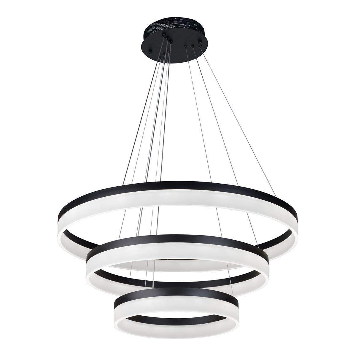 Изображение Подвесной светодиодный светильник iLedex Around D0301-3 (400X600X800) BK