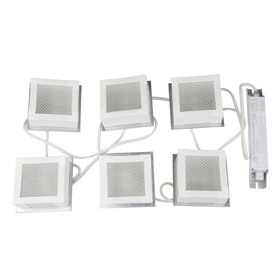 Изображение Встраиваемый светодиодный светильник Uniel ULP-1010 42W/4000К IP40 Grilyato White KIT06 UL-00007427