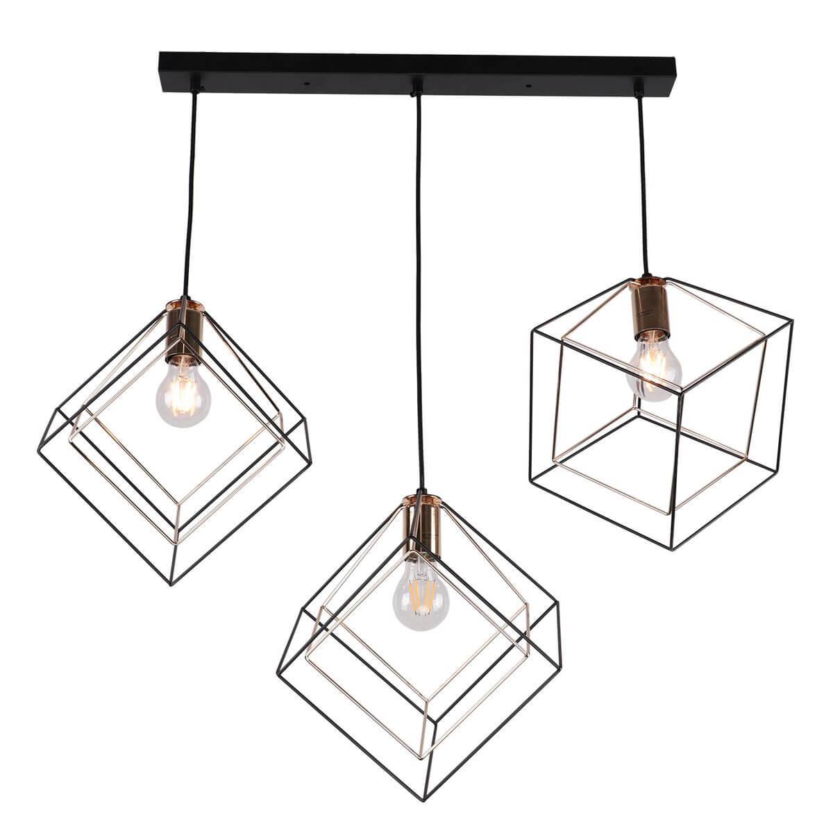 Изображение Подвесной светильник IMEX MD.0830-3-P BK+FGD