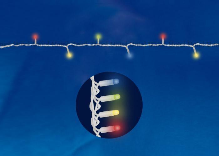 Изображение Уличная светодиодная гирлянда Uniel 220V разноцветный ULD-S1000-120/DWA Multi IP67 07927