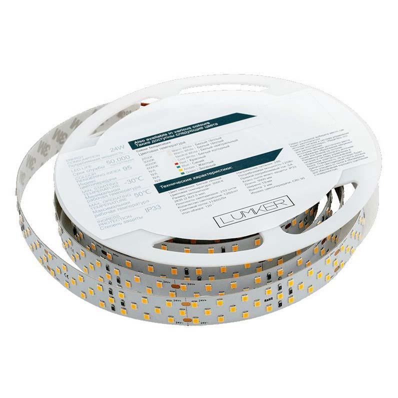 Изображение Светодиодная лента Lumker 24W/m 252LED/m 2835SMD теплый белый 5M 003148